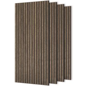 47" x 24" Wood Panels for Wall, 4 Pack Acoustic Panels, Sound Absorbing Slat Wall for Wall Decor, Home, Walnut
